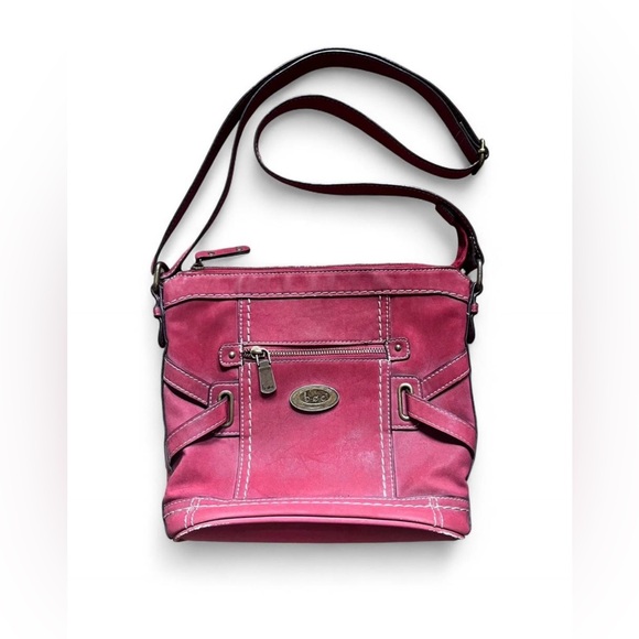 b.o.c. | Bags | Boc Red Faux Leather Crossbody Bag Womens Handbag ...